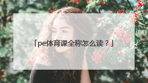 pe体育课全称怎么读？