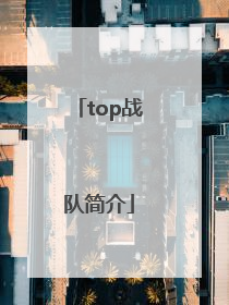 「top战队简介」TS战队成员简介