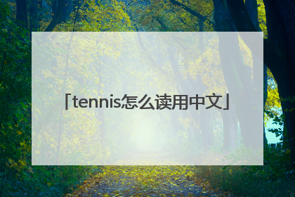 tennis怎么读用中文