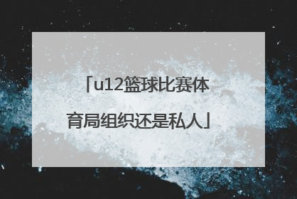 u12篮球比赛体育局组织还是私人